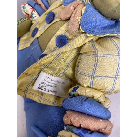 Frog Doll Shelf Sitter Pinwheel Yolo Arms & Legs Nursery Handmade Folk Art - Picture 6 of 10